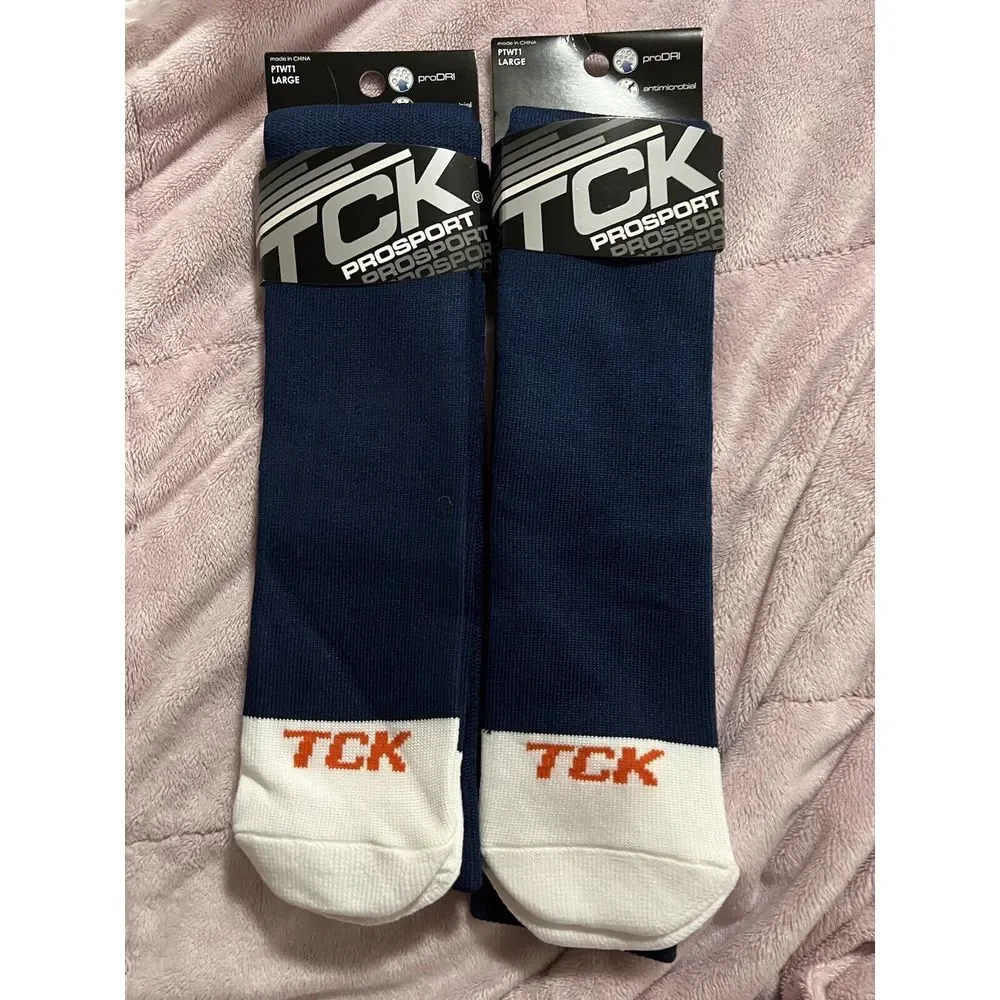 TCK‎ Socks Unisex Navy/White New with Tags  1 Pair
